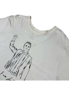 Turning Point Charlie Kirk Here I am Send Me Men’s Cotton T-Shirt Beige • 2XL